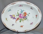 Bowl With Lush Flower Painting, Donath & Co., Dresden, Hand-painted. Fixed Price $92.45.