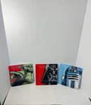 Star Wars Zak Designs Square Melamine Plates Set Of 3 Yoda, Darth Vader, R2-D2. Fixed Price $20.00.
