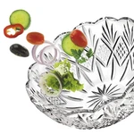 Godinger Dublin 8.5" Crystal Serving Salad Bowl - Gift Boxed. Fixed Price $90.71.