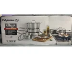 Calphalon Premier Stainless Steel 12 Piece Induction Cookware Set 3 Ply Pot Pan. Fixed Price $249.99.