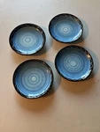 Certified International Serape Nancy Green 5 Dip Bowls Set Of 4 Blue Black. Fixed Price $32.99.