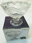 Mikasa Footed Bowl Candy Dish Eternal Romance Hearts Roses Nib 5IN (13CM). Fixed Price $25.00.