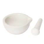 Mortar And Pestle Set Classic Marble Natural Stone White Pestal Grind Food Us. Fixed Price $10.39.