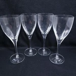 Mikasa Panache Clear Square Bowl Crystal Wine Glasses Set Of 8 1/4-INCH New. Fixed Price $49.99.