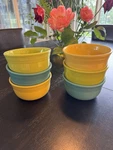 Fiesta 6-INCH Gusto Bowl, 28 Oz, Qty 6, Turquoise, Daffodil, Lemongrass. Fixed Price $62.95.