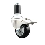 Inch 316SS Black Poly Swivel 1-1/2 Expanding Stem Caster Lock Brake Scc. Fixed Price $58.86.