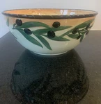 Oliva Rustica : 13" X 6 Pasta Serving Bowl Stone Lite Clay Art. Fixed Price $36.00.