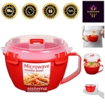 Sistema 1109ZS Red Microwave Noodle Bowl 31.7OZ, Bpa-free & Effortless Heating. Fixed Price $21.74.