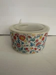 Pioneer Women Bowl With Lid 6 Stoneware Floral Print. Fixed Price $12.99.