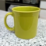Homer Laughlin Fiesta 12 Ounce Java Mug Retired Lemongrass. Fixed Price $24.00.
