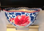2 The Pioneer Woman Heritage Floral Bowls 16 Oz Soup Cereal Cobalt. Fixed Price $15.99.