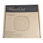 Pampered Chef Holiday Dots Square Bowl Clear Polka 9.5" Serving Dish #3010. Fixed Price $19.69.