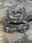 Wilton Armetale Rwp Crab Chip And Dip Bowl Coastal Nautical Serving Dish. Fixed Price $24.99.