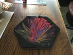 Tile Trivet Sunset Creative Design. An Appetizer Tray, Decorative Piece Etc.. Fixed Price $29.99.