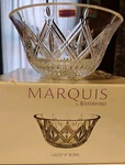 Marquis By Waterford Crystal Lacey Design Serving Bowl 9" Diameter. Fixed Price $15.00.
