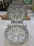 Set Of 2 Primula Roma Pasta Soup Bowls Black White Hand-painted Italy. Fixed Price $16.95.