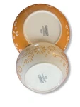 Baum Daisy Bowl Set 2PC Stoneware 1 Large Medium Orange & White. Fixed Price $24.95.