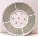 Sango Sabrina Set Of Dessert Plates Green/blue Floral 8840-45. Fixed Price $15.30.