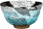Chawan Kutani Yaki Ware Japanese Matcha Bowl Tea Cup Ginsai Silver Leaf. Fixed Price $254.86.