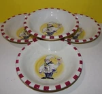 Sonoma Life+style Bordeaux Cafe 5/8" Chef Wine Pasta Bowls Set Of 3 Three. Fixed Price $24.63.