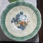 Vtg Himark 9 Serving Bowl. HIM1 Retired Fruit Scalloped Border. Stunning!. Fixed Price $28.00.