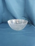 4 Arcoroc 5 1/2" Cereal Soup Berry Bowls Seabreeze Glass Swirl Scalloped. Fixed Price $12.95.