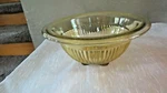 Federal Glass Feg 19 Vertical Ribbed Golden Glow 8 " Mixing Bowl. Fixed Price $26.00.