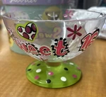 Lolita Sweet 16" Love My Sundae Bowl 12 Oz Ice Cream Dish 4.75" Dia. Fixed Price $15.00.