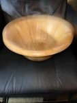 Vintage 1994 Plantation Timber Rubberwood Large 17" Diameter Bowl #N158337. Fixed Price $49.99.