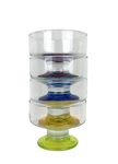 Circleware Delight Crystal Ice Cream Cups Set Of 4 Different Color Stems. Fixed Price $24.99.
