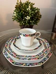 Christopher Stuart (midnight Garden) Y0035- Fine China Place Setting. Fixed Price $55.00.