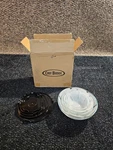 Chef Buddy 82-5758-BLK 5-PIECE Glass Food Storage Containers With Snap Lids. Fixed Price $35.10.