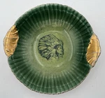 Native American Indian Chief Serving Bowl Sebring Porcelain 10-3/4". Fixed Price $85.40.