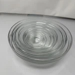 Duralex France Nesting Mixing Bowl Set 9 Piece Made Kitchen Glass. Fixed Price $49.99.