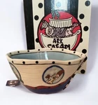 Noah Ark Hand-painted Pottery Youth Bowl, Signed Lynda Carmillo. Fixed Price $12.95.