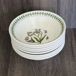 Set Of 8 Portmeirion Botanic Garden 6.5" Rimmed Cereal Oatmeal Bowls. Fixed Price $139.00.