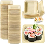 100PCS Disposable Square Palm Leaf Bowls 4.3"X3.94" Bamboo Plates For Party. Fixed Price $40.99.
