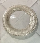 Arte Italica White/silver Dinner Plate 10 3/8" Filigree Coordinates W/ Vetro. Fixed Price $150.00.