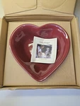 Longaberger 8" Paprika Woven Traditions Heart Dish (3178440) Nib. Fixed Price $19.95.