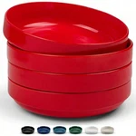 47OZ Ceramic Shallow Pasta Bowls, Large Plate Set Of 4, White. Fixed Price $53.99.
