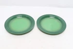 Le Creuset Dinner Plates 10-1/2" 27CM Bamboo Green, New Second Choix. Fixed Price $55.80.