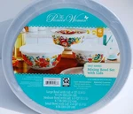 Pioneer Women Sweet Romance 3PC Round Mixing Bowl Set W/lids. Fixed Price $27.99.