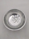 Towle Asterfield 5" Aluminum Bowl Inlaid Mother Of Pearl Flower Dip Dish. Fixed Price $22.50.