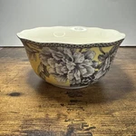 222 Fifth Adelaide Bowl Yellow Toile Cereal Soup Salad Porcelain Birds Flowers. Fixed Price $19.99.