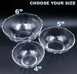 Arcoroc Arcade Bengale Nappy Tempered Glass Bowls Scalloped - Choose 4" 5" 6". Fixed Price $6.99.