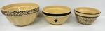 3 Black Star By Park Designs Stoneware China Mixing Bowls Stacking Set. Fixed Price $39.99.