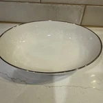 Vintage Noritake Montblanc #7527 9 Serving Bowl, Platinum Edge, Japan. Fixed Price $14.00.