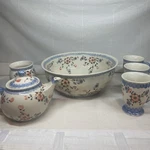 Polish Pottery. Boleslawiec. Manufaktura. Lot Of 6 Piece Lg Bowl. Fixed Price $145.00.