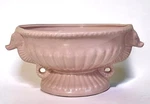 Camark Pottery Pink Bowl Console Seahorse Double Handle Mcm Beach Decor Coastal. Fixed Price $36.58.
