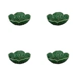 Bordallo Pinheiro Cabbage Bowl Dessert Set Of 4. Fixed Price $120.00.